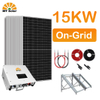 Kapalı Izgara Güneş Enerjisi Sistemi Komple Kit 15KW Güneş Enerjisi Sistemi Ev için Tam Paket