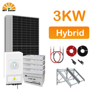 Evde Kullanım 3kw 3000W Hibrit Güneş Enerjisi Enerji Güç Sistemleri Fotovoltaik Panel Sistemi